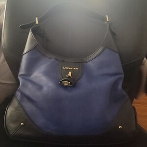 London Fog Blue and Black Men's Bag